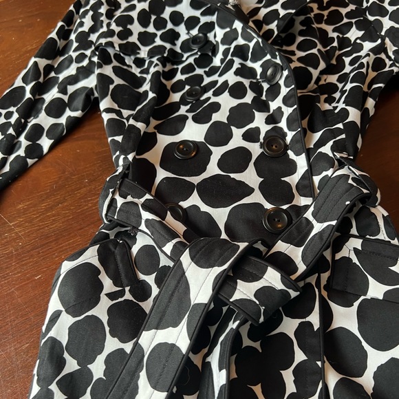 NWOT Animal Print Cotton Spring/Fall Trench Coat | M - Picture 6 of 10